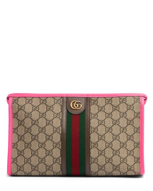 Gucci Gray Ophidia gg Toiletry Case