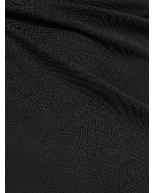 ANDAMANE Black Parker Stretch Jersey Midi Dress
