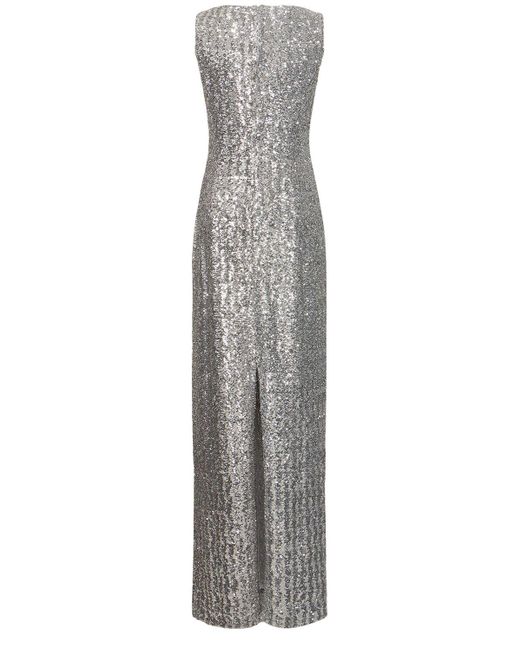 Michael Kors Gray Sequined Gown