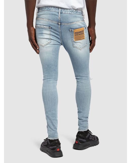 Jeans de denim de algodón DSquared² de hombre de color Blue