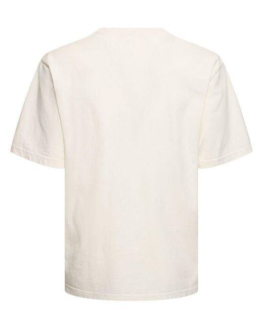 T-shirt en jersey de coton imprimé smiley Bluemarble pour homme en coloris White