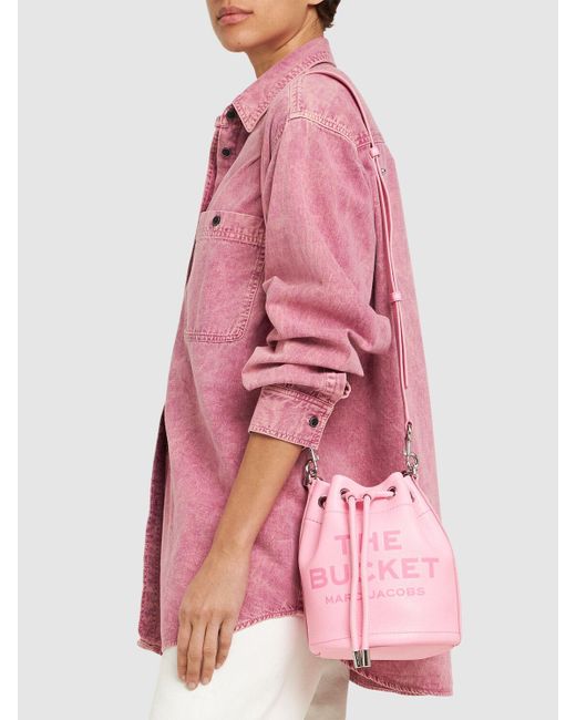 Borsa a secchiello in pelle di Marc Jacobs in Pink