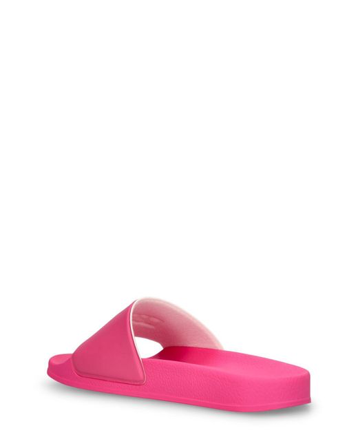 MSGM Pink 15Mm Rubber Pool Slide Sandals