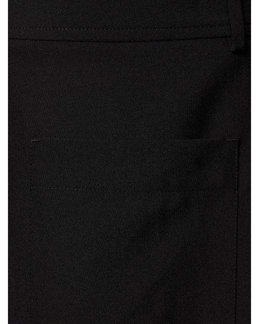 Shorts sartoriali in ana di Valentino in Black da Uomo