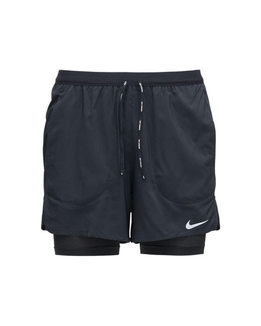 Nike Flex Stride 2-in-1-Laufshorts (ca. 18 cm) in Black für Herren