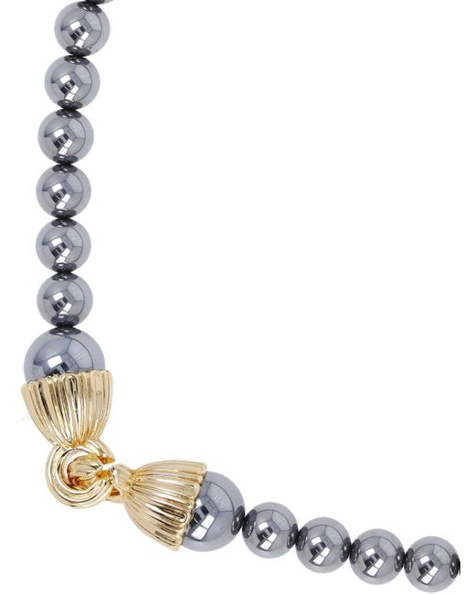 Collana chunky con perle di Timeless Pearly in Metallic
