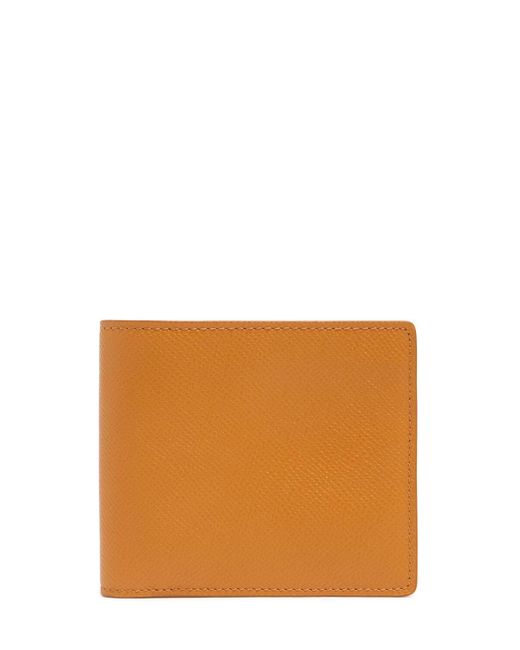 メンズ Maison Margiela グレインレザーウォレット Orange