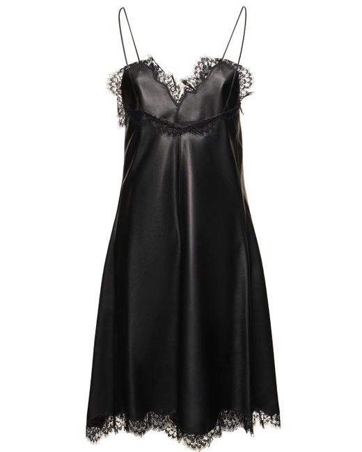 Lace nappa leather dress di Off-White c/o Virgil Abloh in Black