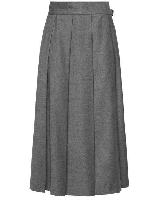 Weekend by Maxmara Palk ウールブレンドスカート Gray