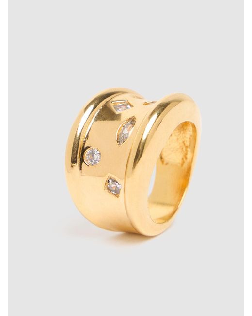 Timeless Pearly Metallic Dicker Ring "universal"