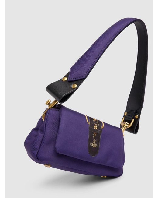 Vivienne Westwood Purple Small Hazel Printed Shoulder Bag