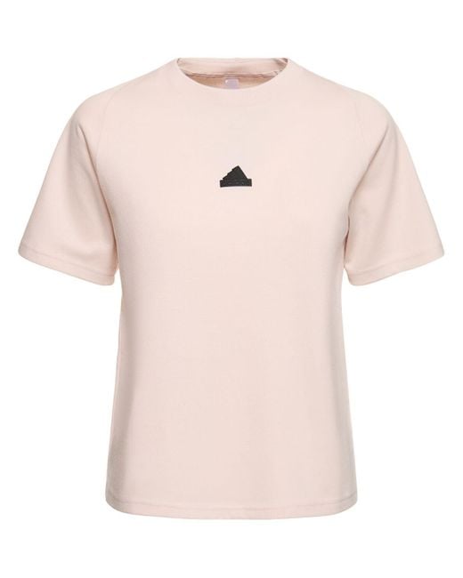 Adidas Originals Zone Tシャツ Pink