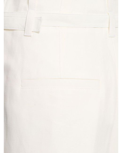 Proenza Schouler Jules リネンブレンドワイドパンツ White