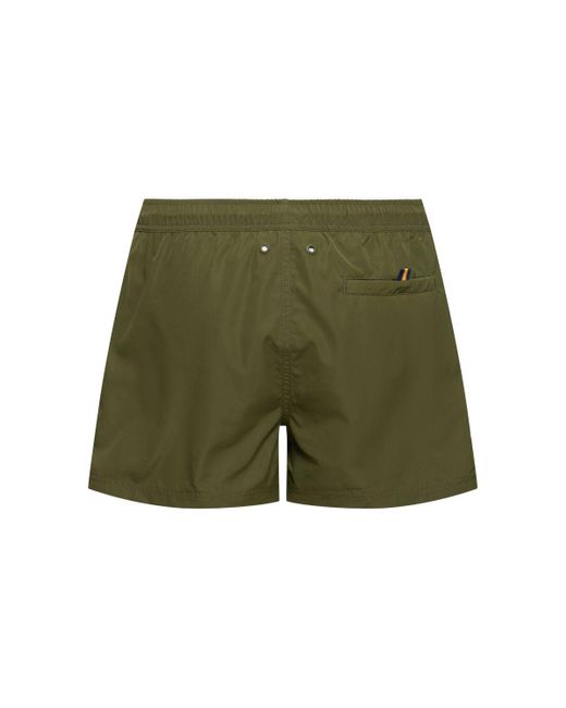 K-Way Green Hazel Swim Shorts for men