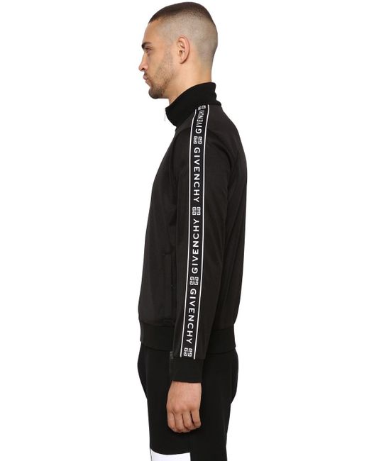 Veste En Jersey Avec Bandes Logo Givenchy pour homme en coloris Black