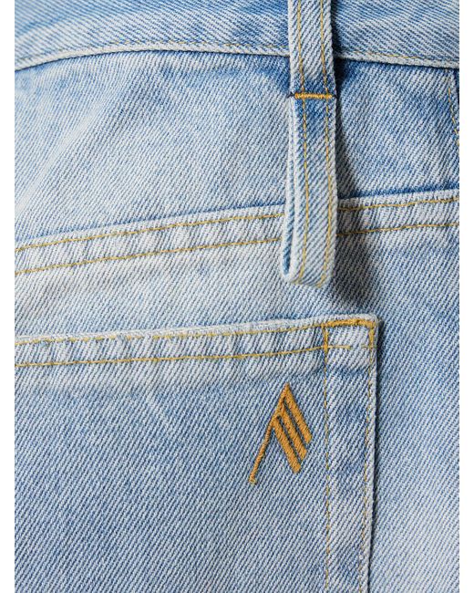 Jeans de denim con abertura The Attico de color Blue