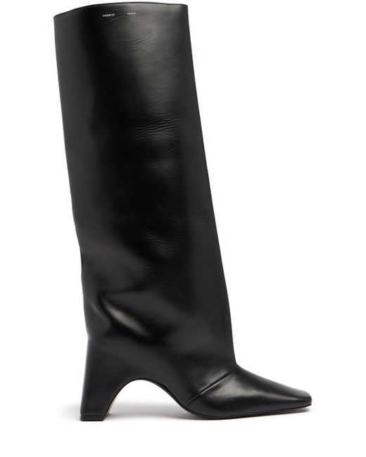 Coperni Gray 85mm Bridge Leather Boots