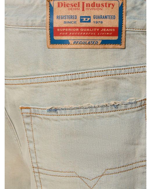 DIESEL White D-Macro Cotton Denim Straight Jeans for men