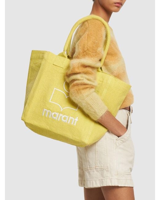 Petit sac cabas en toile yenky Isabel Marant en coloris Yellow