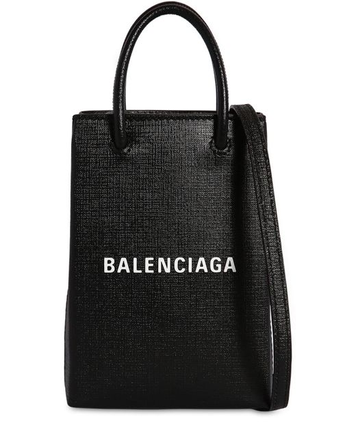 balenciaga shopping phone holder