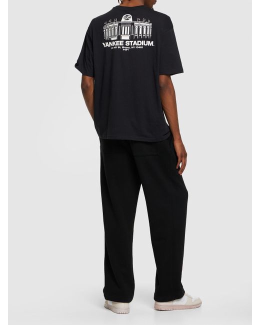 KTZ Black Yankee Stadium Printed Cotton T-shirt for men