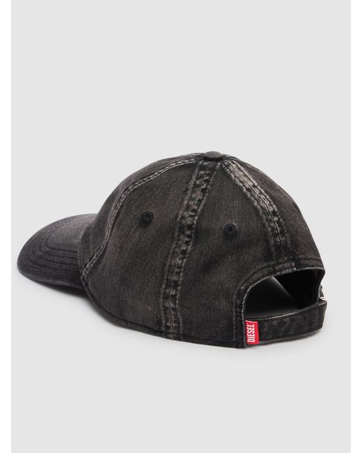 DIESEL Black C-gable Cap for men