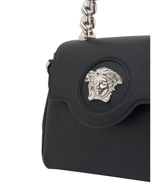Versace Black Small La Medusa Top-handle Bag