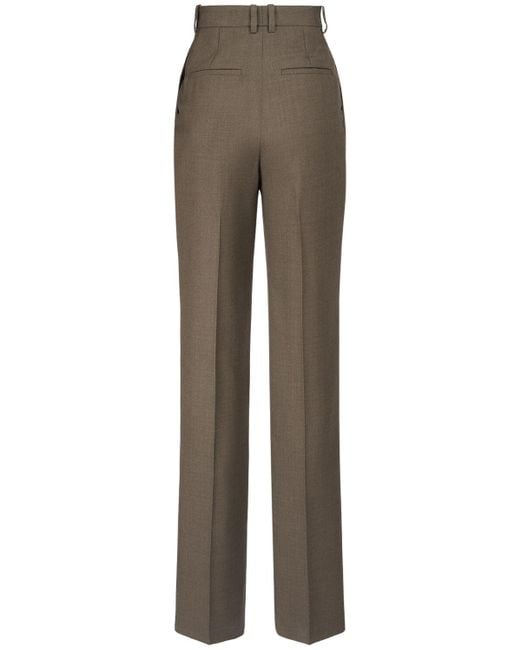 Pantaloni in lana vergine di Saint Laurent in Gray