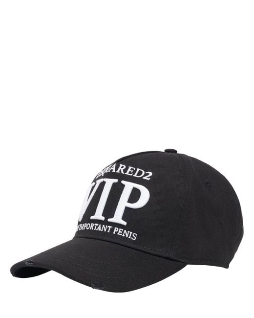 Cappello baseball vip con ricamo di DSquared² in Black da Uomo