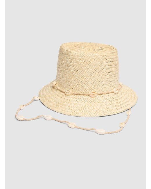 Cappello bucket inca seashell di Lack of Color in White