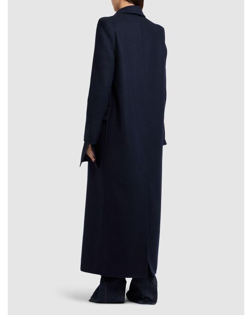 Max Mara Albania ウール&カシミアコート Blue