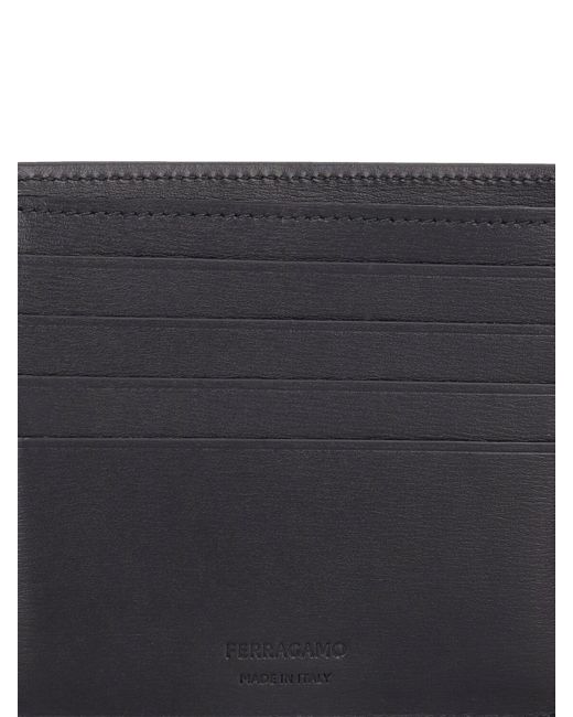 Ferragamo Kartenhülle Aus Leder Mit Logo in Gray für Herren