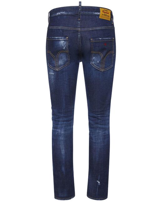 DSquared² Blue Skater Stretch Cotton Denim Jeans for men
