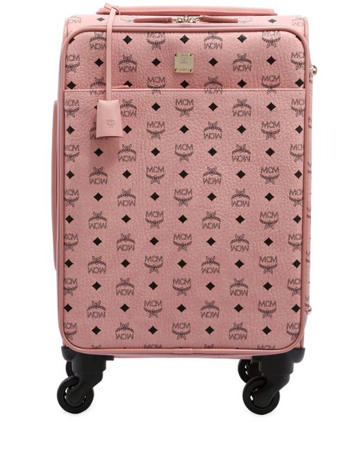 MCM Pink Small Carry-on Suitcase