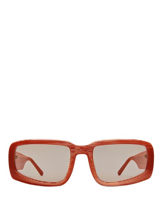 A Better Feeling Pink Soto-ii Orange Fleck Acetate Sunglasses