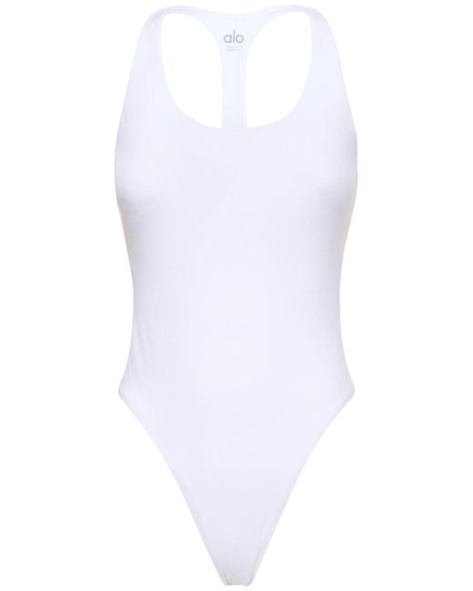 Body sleek back Alo Yoga de color White