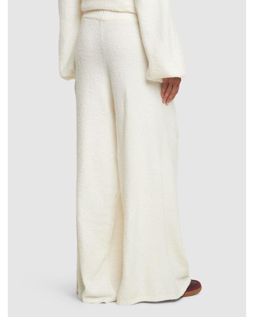 WeWoreWhat White Wide Leg Knitted Pants