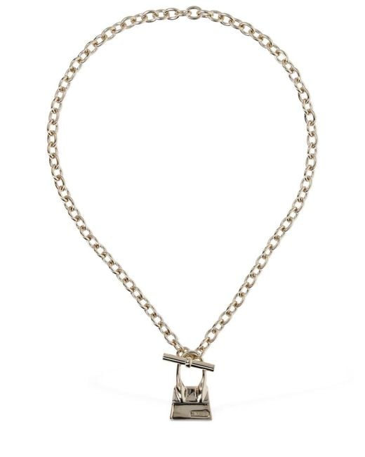 Jacquemus Le Collier Chiquito Barre Necklace in Metallic | Lyst UK