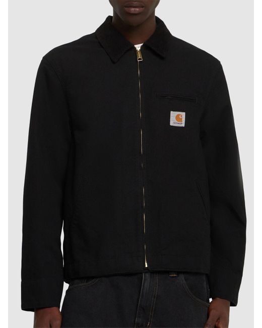 メンズ Carhartt Canvas Detroit キャンバスジャケット Black