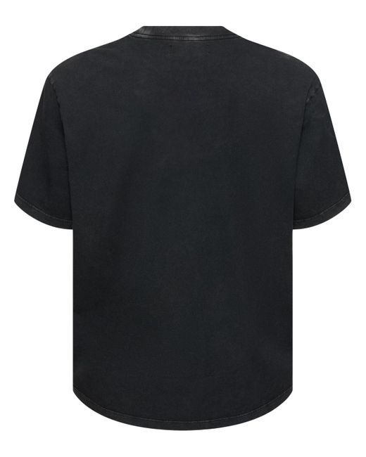 T-shirt in jersey di cotone con logo di Amiri in Black da Uomo