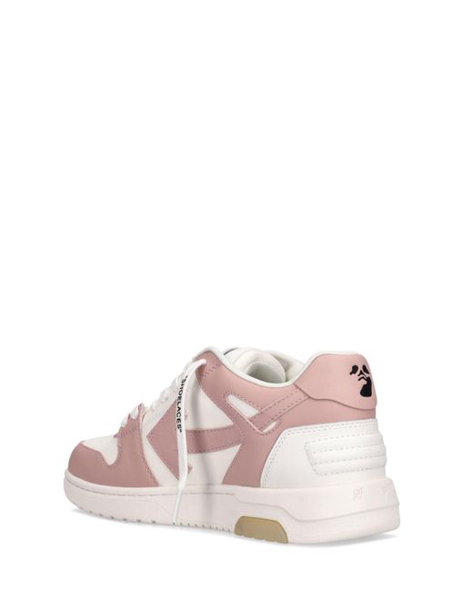 Off-White c/o Virgil Abloh Pink 30mm Out Of Office Leather Sneakers