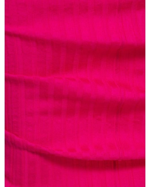 Robe en laine fine côtelée Marc Jacobs en coloris Pink