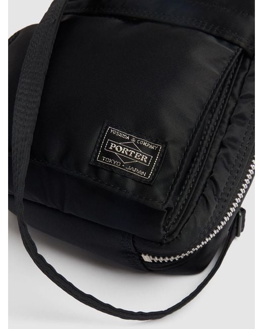 Porter-Yoshida and Co Black Tanker Nylon Crossbody Bag for men