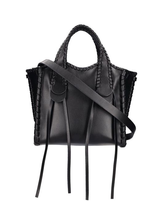Chloé Black Small Mony Leather Top Handle Bag