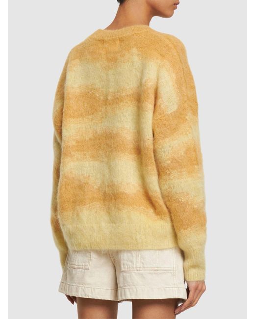 Isabel Marant Yellow Stricksweater Aus Mohairmischung "sawyer"