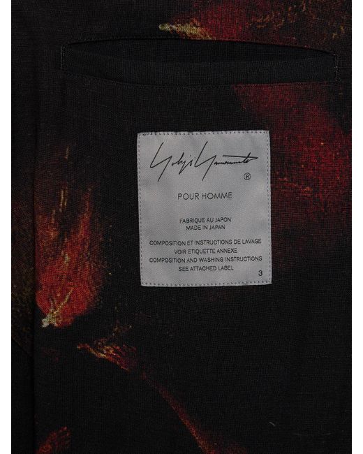 Yohji Yamamoto Langer Mantel Aus Leinenmischung "i-designed" in Black für Herren