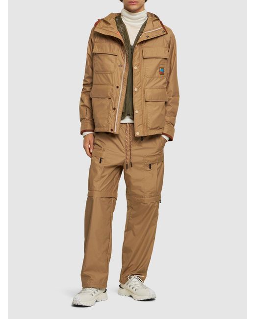 3 MONCLER GRENOBLE Brown Rutor Nylon Field Jacket for men