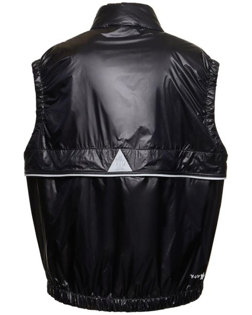 3 MONCLER GRENOBLE Black Ollon Nylon Down Vest for men