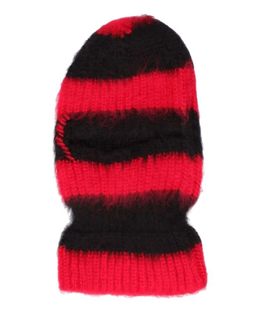 Jaded London Striped Tech Knit Balaclava in Red for Men Lyst UK
