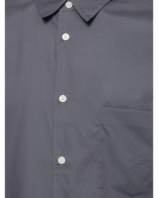 Comme des Garçons Blue Long Cotton Shirt for men